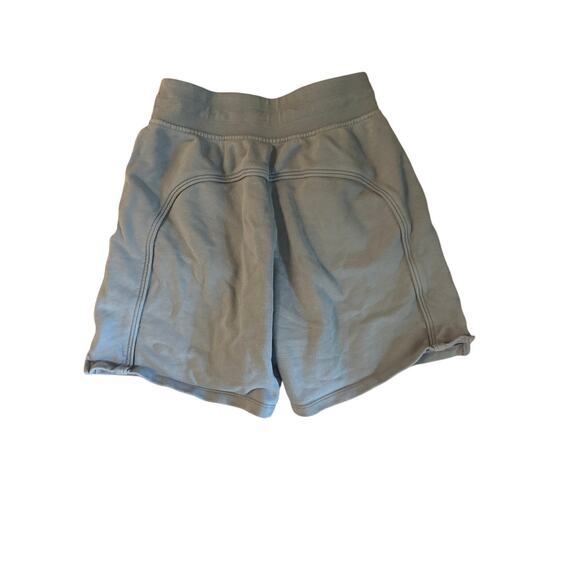 Women 4 Lululemon All Yours Short High Rise 7" Chambray Blue Cotton Drawstring - Picture 3 of 5